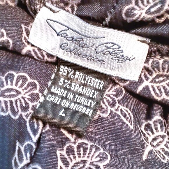 Tasha Polizzi designer ethnic boho wide leg palazzo knit pants - L - Picture 3 of 7